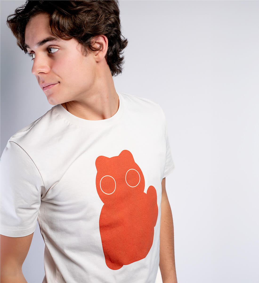 Herren Shirt Maneki Neko weiß