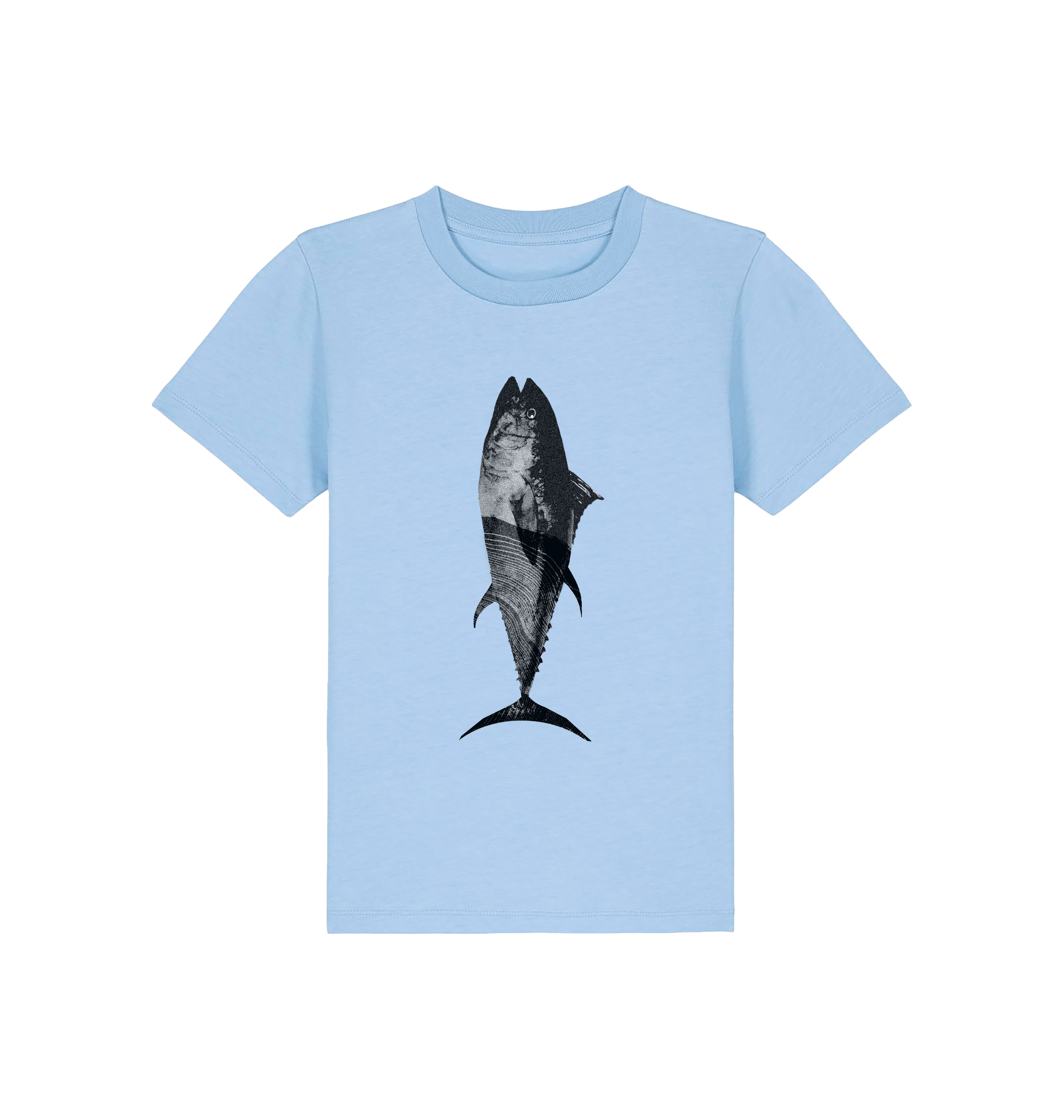 Blue Soul Printed Kids T-Shirt Front