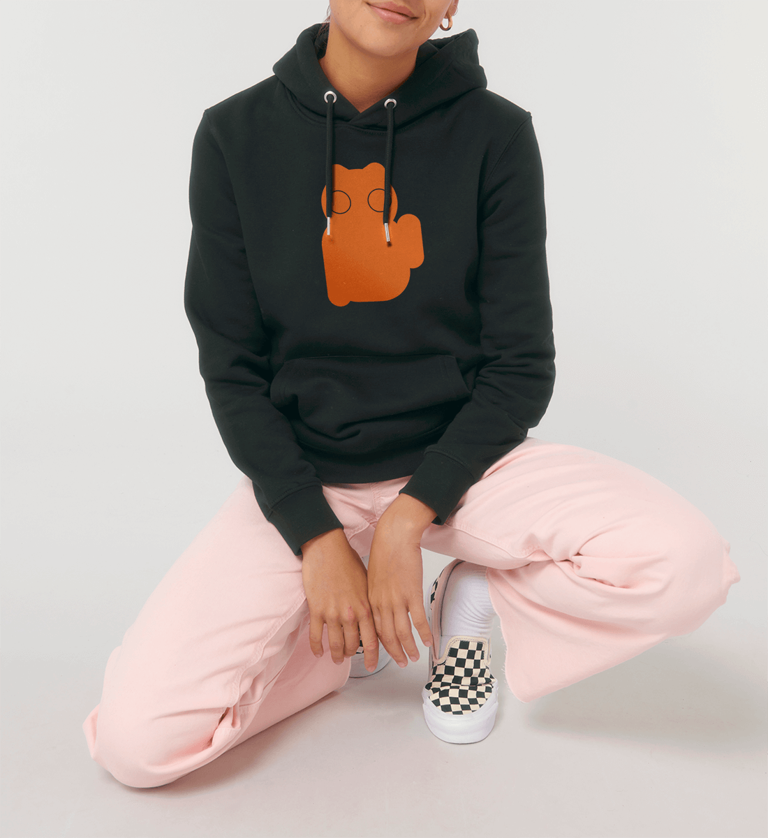 Manekineko No. 1 Orange 招き猫 - Damen Relaxed Hoodie-totobi.de