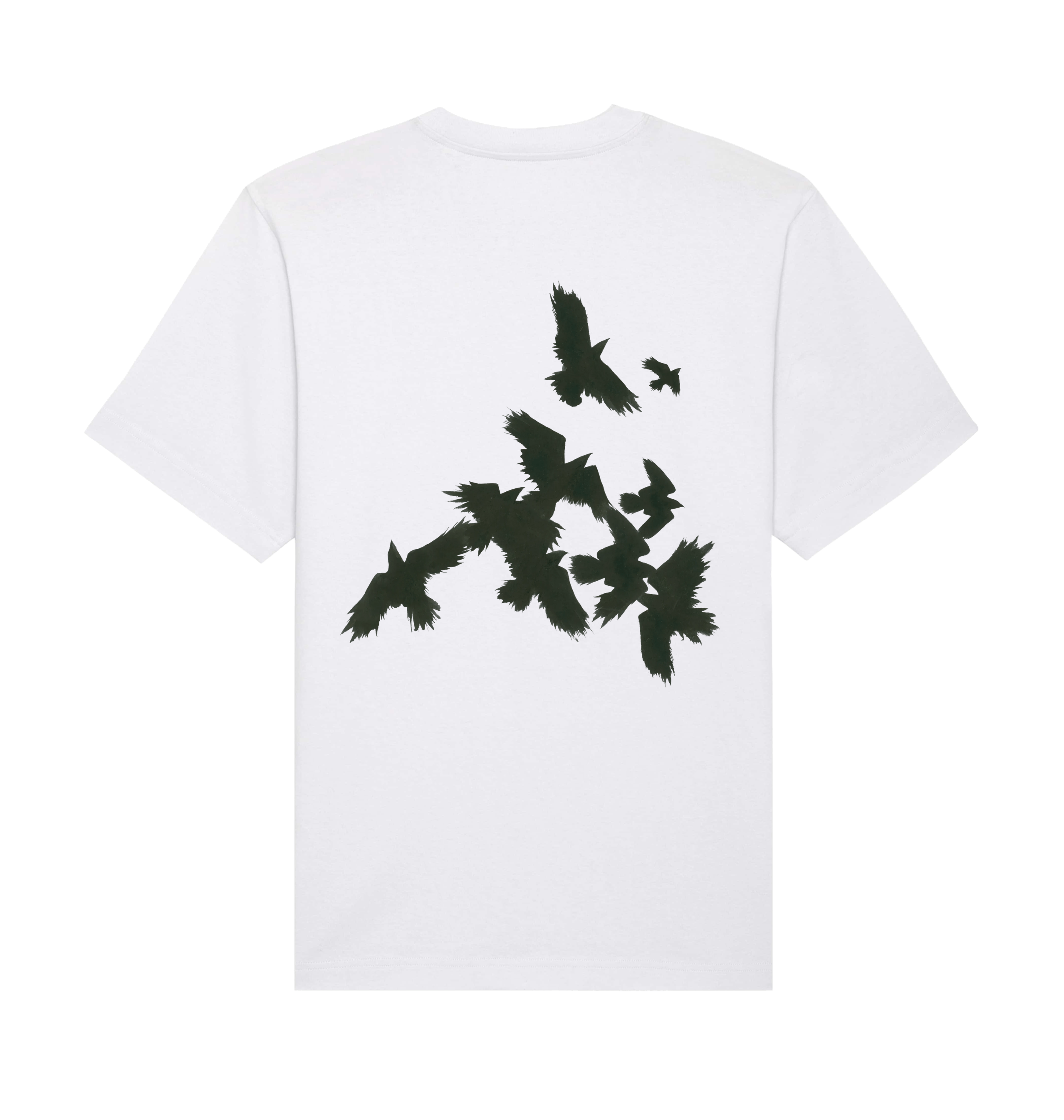 White Printed T-shirt Back