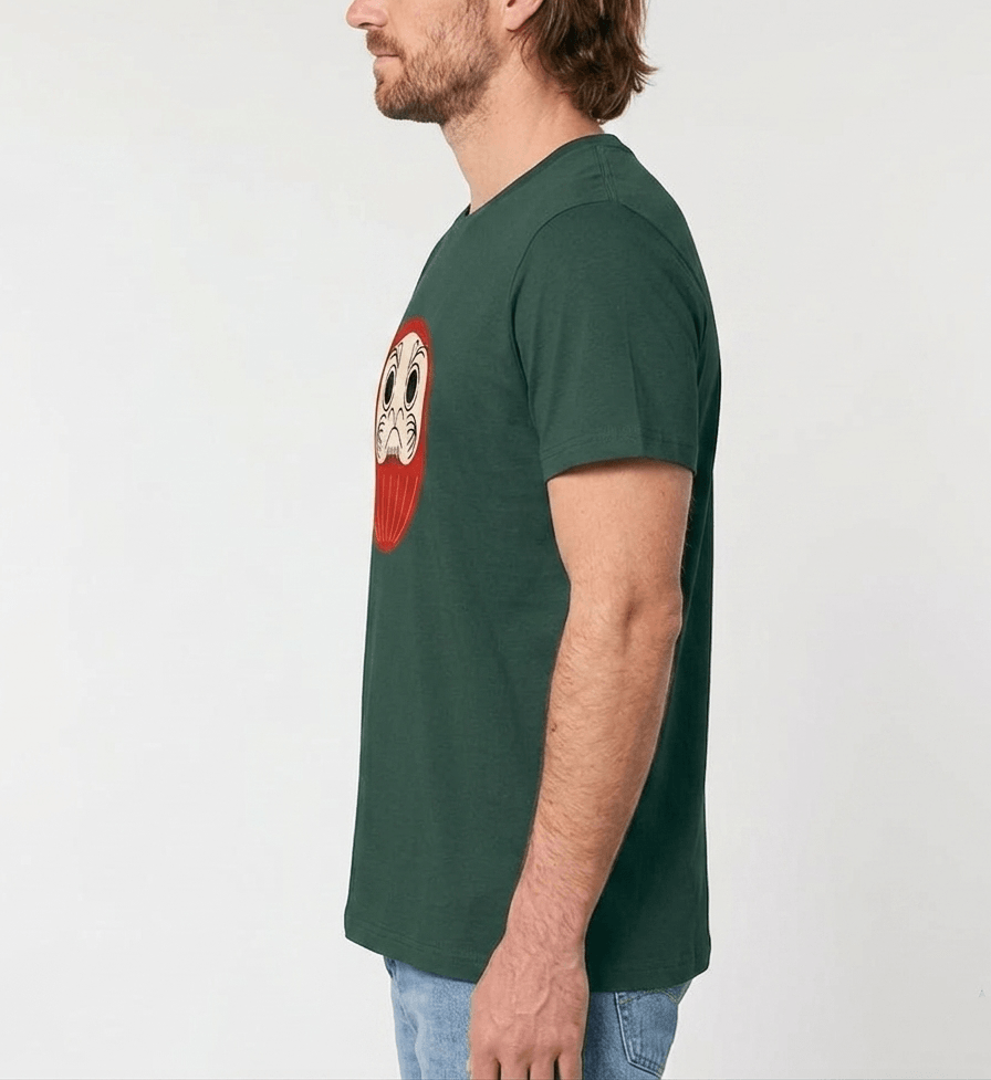 Daruma 達磨 – Herren T-Shirt (Bio-Baumwolle)