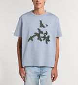 Krähe Vögel  Hitchcock T-Shirt - blau