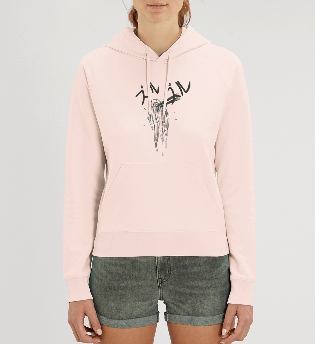 Ramen Damen Hoodie rosa