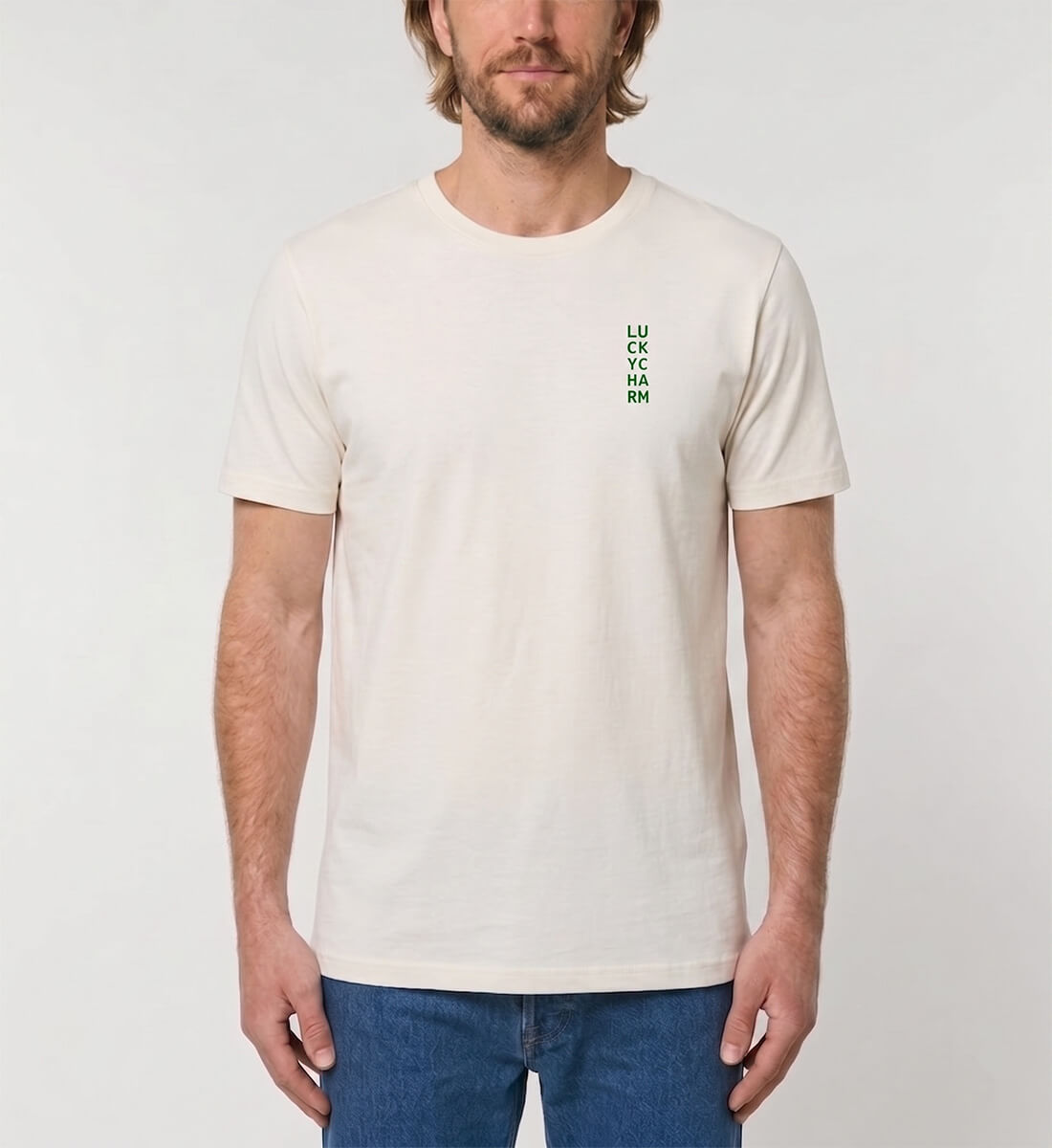 Maneki Neko 招き猫 Backprint – Herren T-Shirt (Bio-Baumwolle)