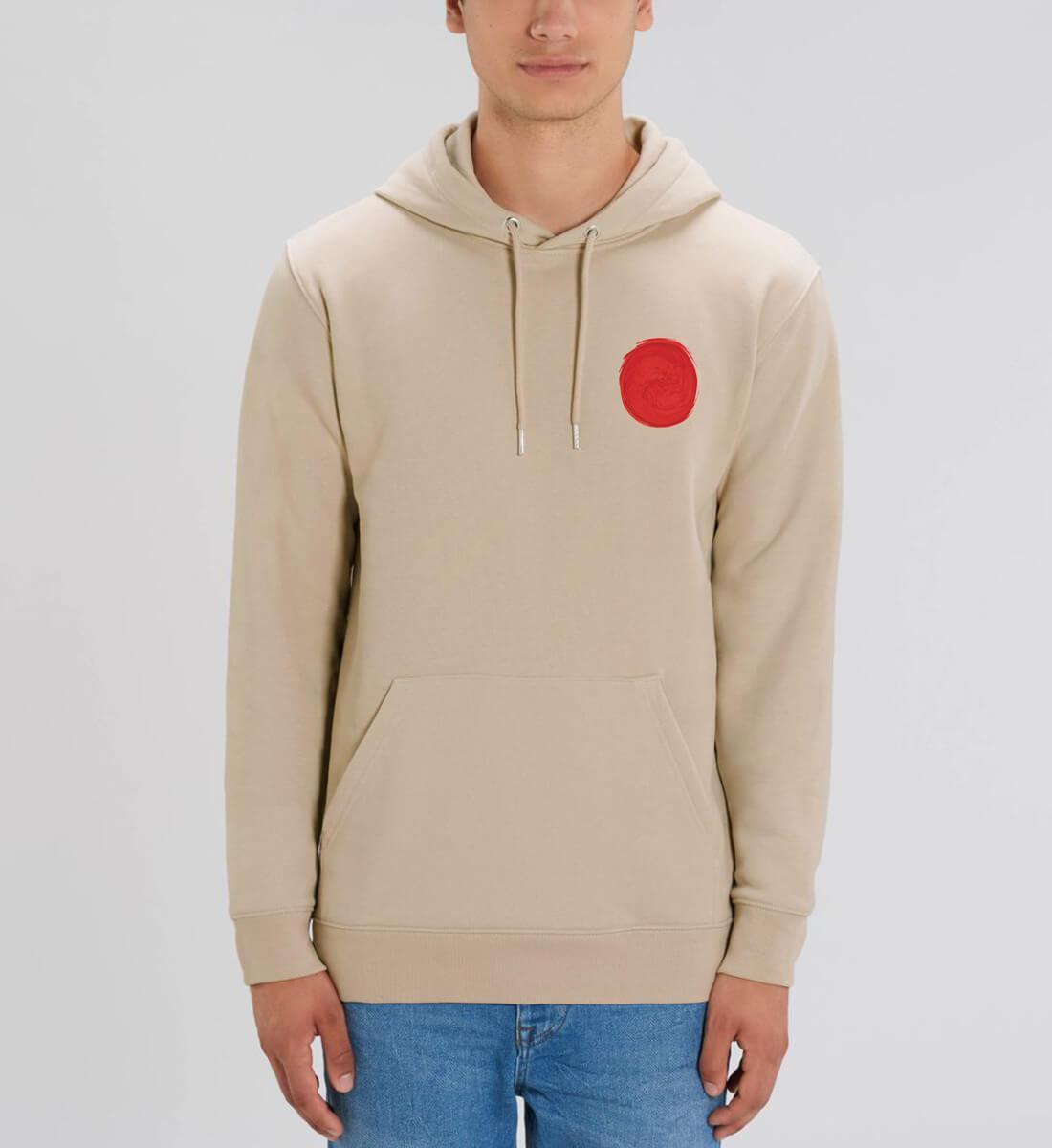 Nihon Kokki 日本国旗  - Herren Hoodie beige