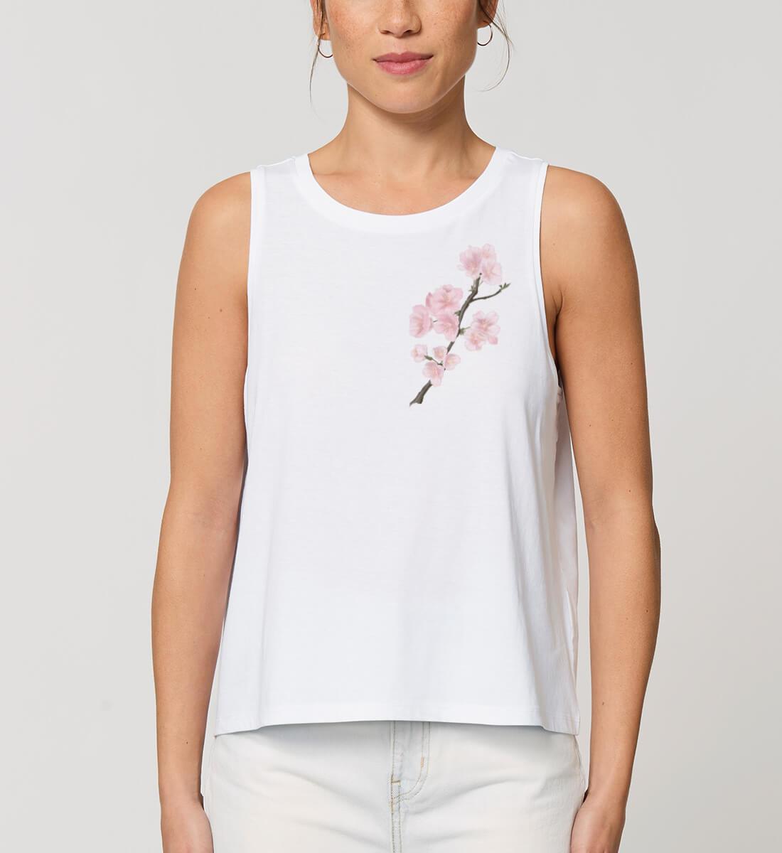 Sakura 桜 - Damen Tanktop-White