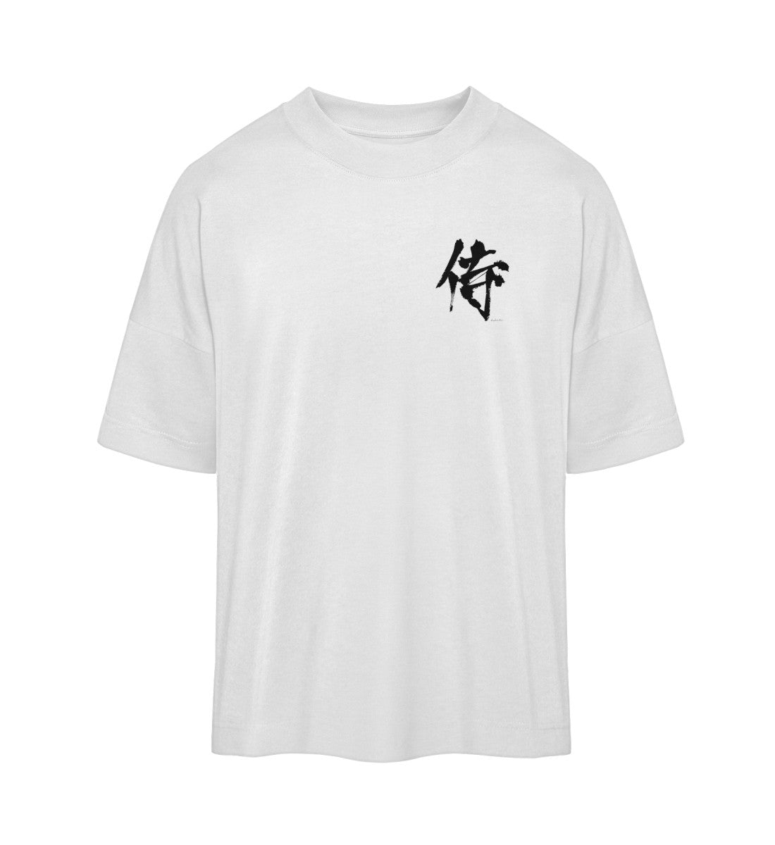 Samurai Kitsune 侍狐 - Herren Oversized T-Shirt-White