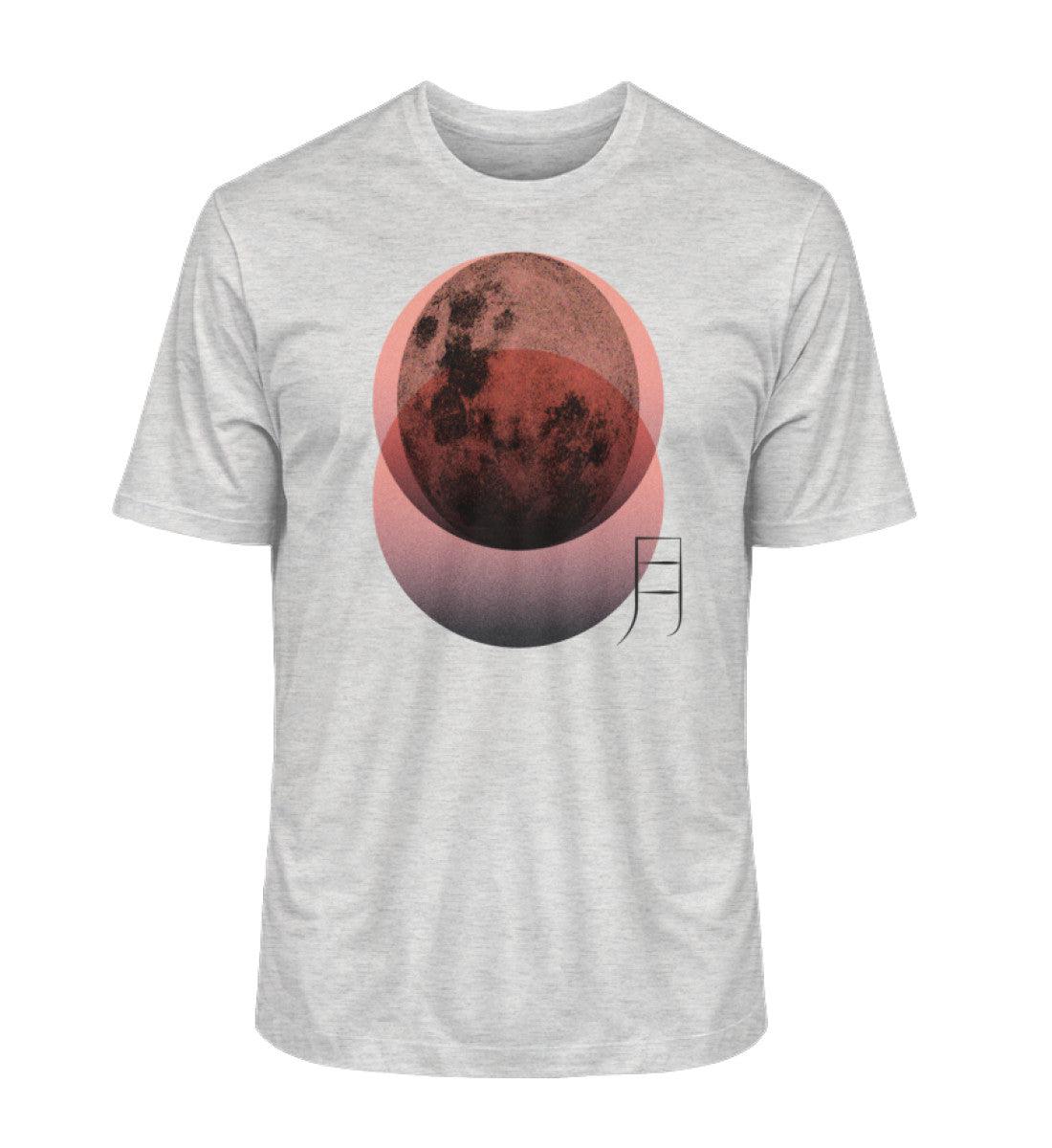 Tsuki 月 - Mond - Herren T-Shirt-Heather Grey