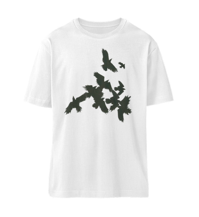 Krähe Vögel  Hitchcock T-Shirt - weiß