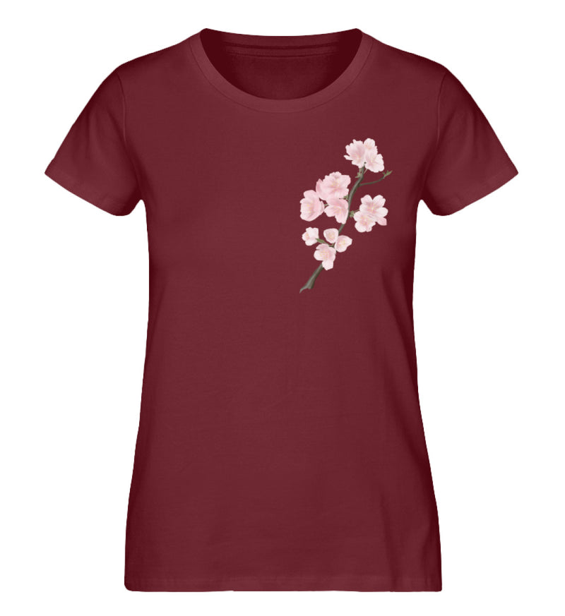 Sakura 桜 - Damen T-Shirt-Burgundy-XS-totobi.de